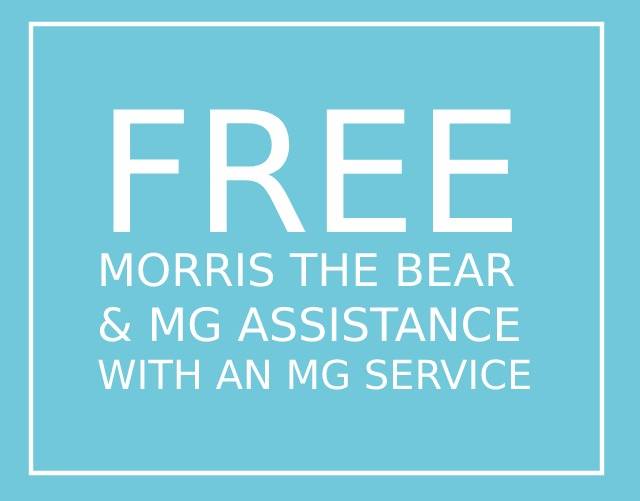 Free Morris the bear & MG roadside assistance