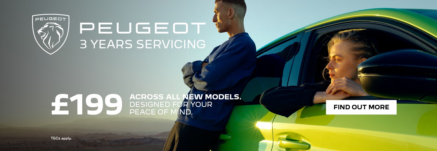 PEUGEOT 3 YEARS SERVICING FOR £199