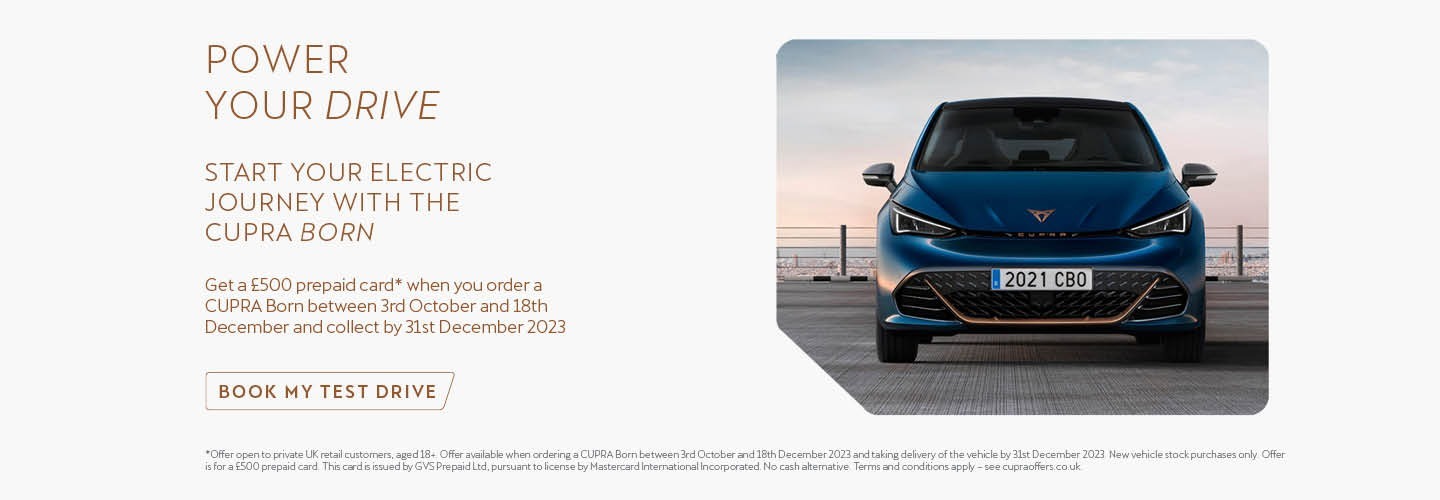 CUPRA Born £500 Additional Support Offer | Q4 2023
